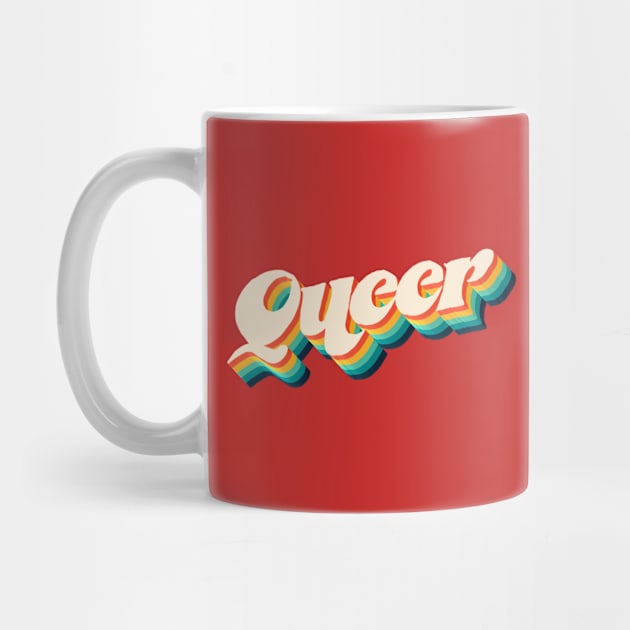 Queer - Rainbow Pride Text by Everyday Inspiration